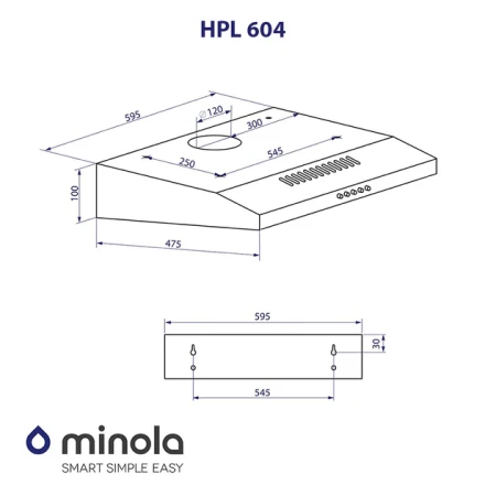Вытяжка Minola (HPL 604 I)