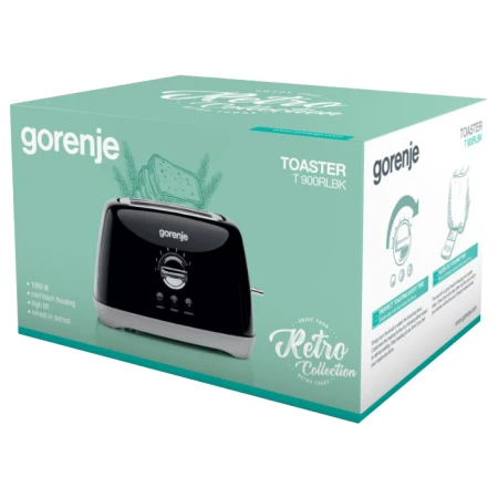 Тостер Gorenje 1000 Вт (T900RLBK)