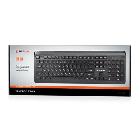 Клавиатура REAL-EL (7085 Comfort Black)