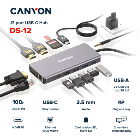 USB-хаб Canyon (CNS-TDS12)