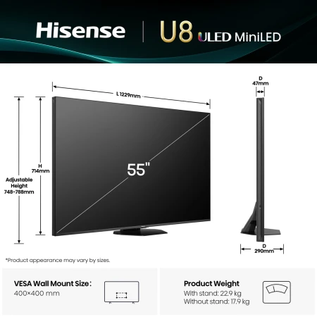 Телевізор Hisense (55U8Q)