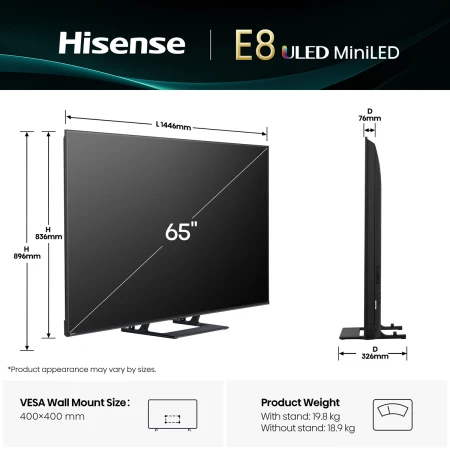 Телевізор Hisense (65E8Q)