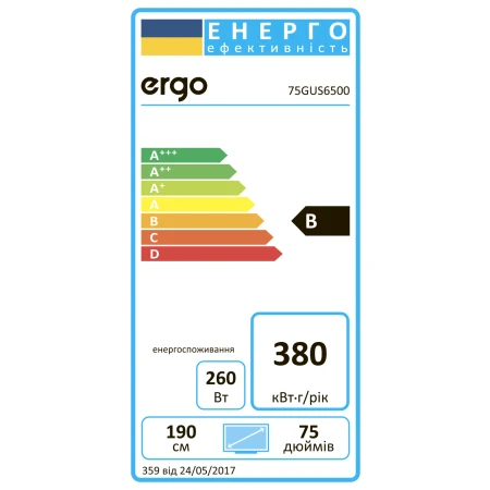 Телевізор ERGO (75GUS8500)
