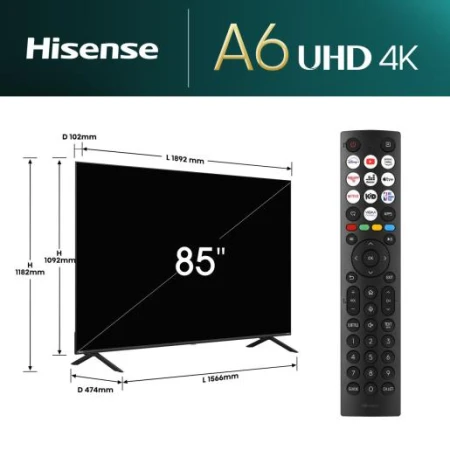 Телевізор Hisense (85A6N)