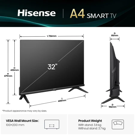 Телевізор Hisense (32A4Q)