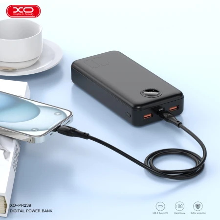 Повербанк XO (PR239 Black)