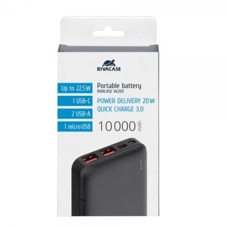 Повербанк RIVACASE (RIVAPOWER VA2101 (Black))