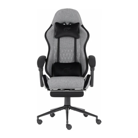 Ігрове крісло GT Racer (X-2324 Fabric Gray/Black Suede)