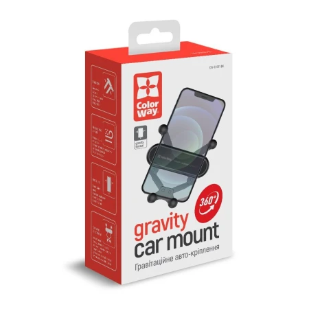 Тримач для телефону ColorWay (CW-CHG11-BK)
