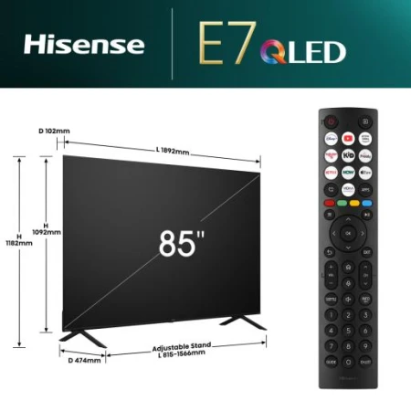 Телевізор Hisense (85E7NQ)