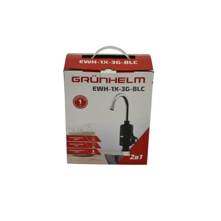 Проточный водонагреватель Grunhelm (EWH-1X-3G-BLC)