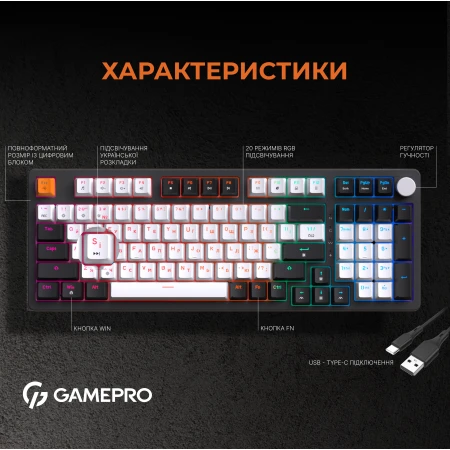 Клавиатура GamePro (MK170B)