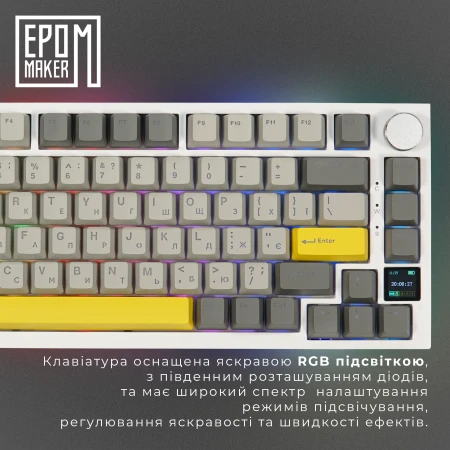 Клавиатура Epomaker (AK820-PRO-W-FF)