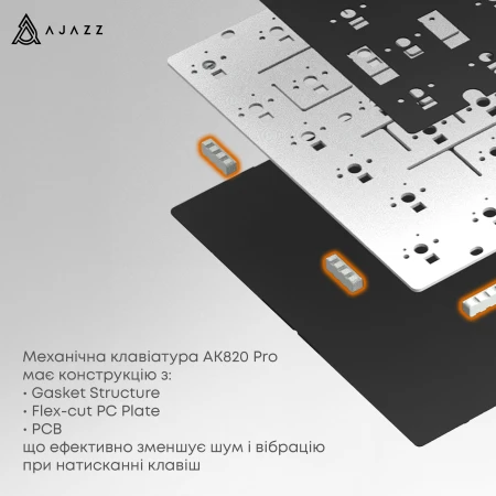 Клавиатура Ajazz (AK820PRO-G-BGY)