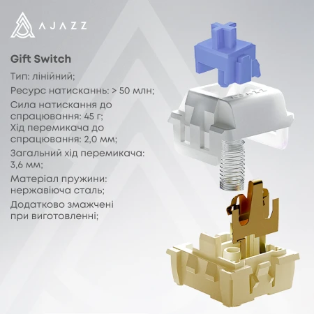 Клавиатура Ajazz (AK820PRO-G-BGY)
