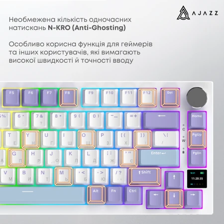 Клавиатура Ajazz (AK820PRO-FF-PWB)