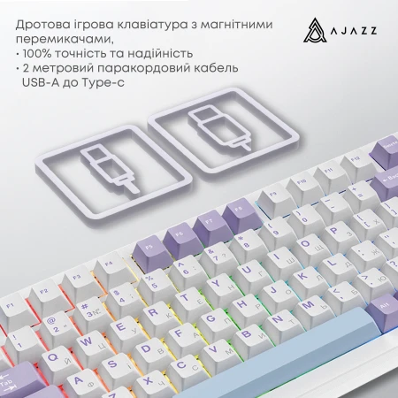 Клавиатура Ajazz (AK820MAX-WM-PWB)