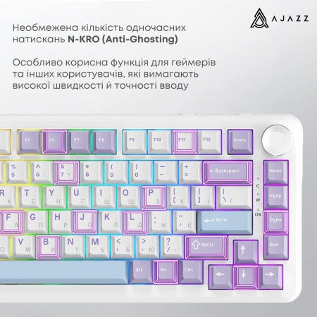 Клавиатура Ajazz (AK820MAX-WM-PWB)