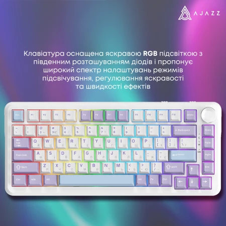 Клавиатура Ajazz (AK820MAX-WM-PWB)