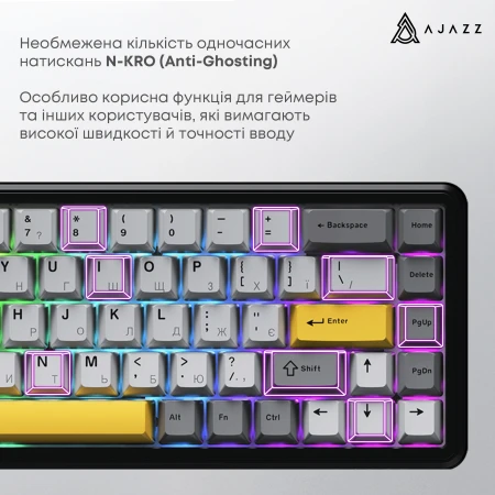 Клавиатура Ajazz (AK680-M-BGY-A)