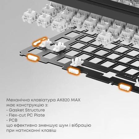Мышь Ajazz (AK820MAX-DD-BGY)