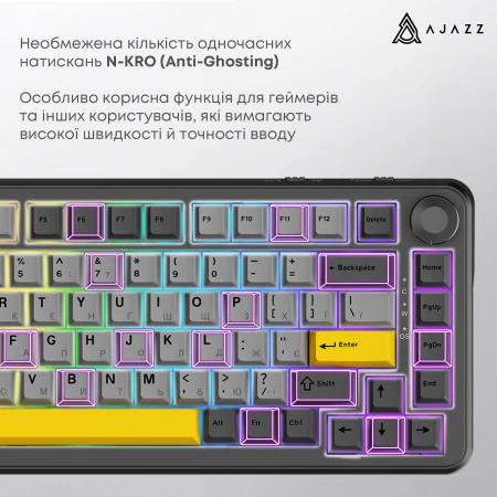 Мышь Ajazz (AK820MAX-DD-BGY)