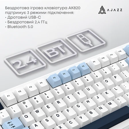 Мышь Ajazz (AK820MAX-DD-BWD)