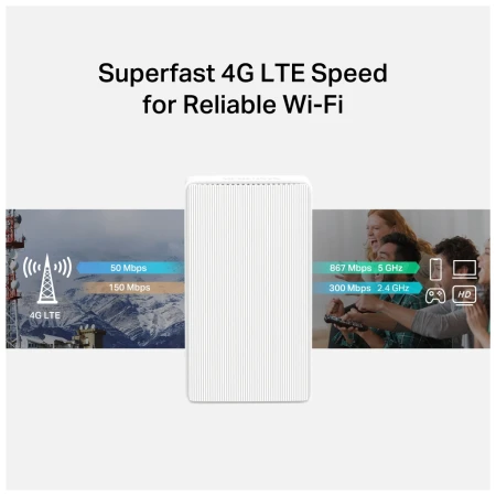 Бездротовий маршрутизатор Mercusys (MB130-4G)