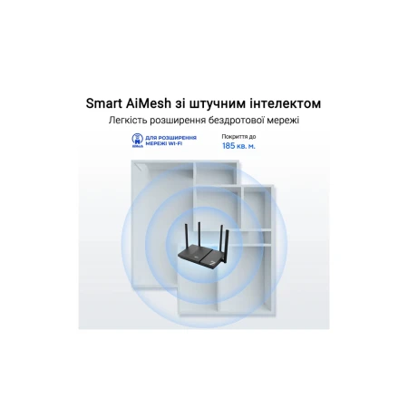 Бездротовий маршрутизатор ASUS (90IG09U0-MO3S00)