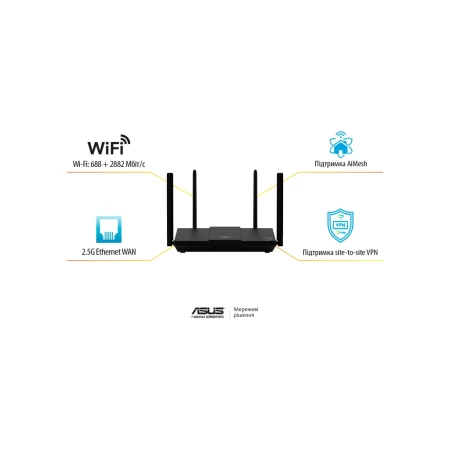 Бездротовий маршрутизатор ASUS (90IG09U0-MO3S00)