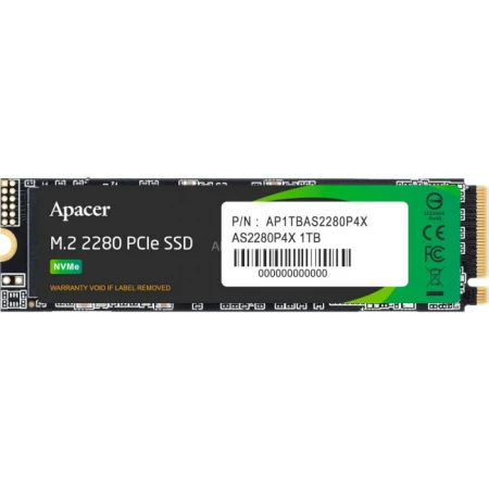 SSD диск Apacer AS2280P4X 1ТБ PCI Express 3.0 x4x M.2 2280 3D TLC (AP1TBAS2280P4X-1)