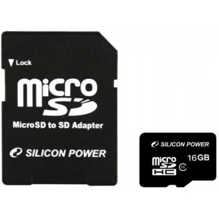 Карта пам'яті Silicon Power microSD 16 ГБ (SP016GBSTH010V10SP)