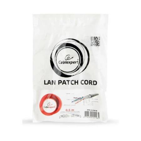 Патч-корд Cablexpert FTP Cat. 6 0.5 м PVC Белый (PP6-0.5M/W)
