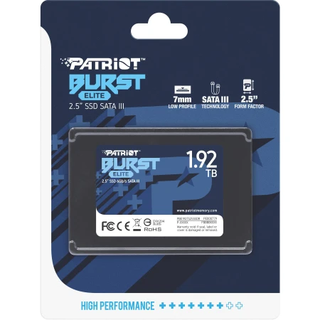 SSD диск Patriot Burst Elite 1.92ТБ SATA III 2.5