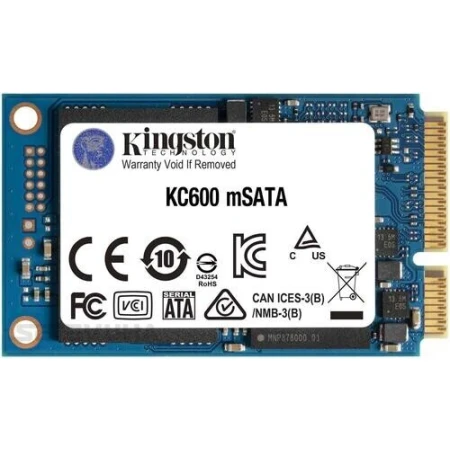 SSD диск Kingston KC600 1ТБ SATA III mSATA 3D NAND TLC (SKC600MS/1024G)