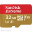 Карта памяти SanDisk Extreme A1 V30 microSD 32ГБ (SDSQXAF-032G-GN6AT)