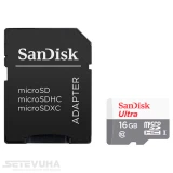 Карта пам'яті SanDisk Ultra microSD 16ГБ (SDSQUNS-016G-GN3MA)
