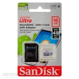 Карта пам'яті SanDisk Ultra microSD 16ГБ (SDSQUNS-016G-GN3MA)