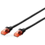 Патч корд DIGITUS UTP Cat. 6 5 м PVC Чорний (DK-1612-050/BL)