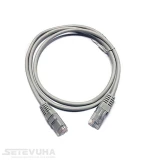 Патч корд L&W ELECTRONICAL UTP Cat. 6a 1 м PVC Сірий (PC001-C6A-100)