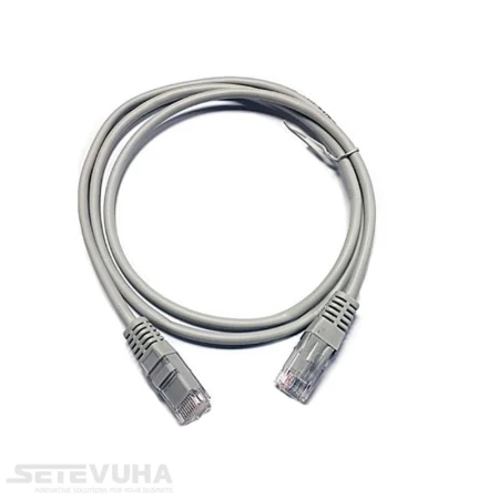 Патч корд L&W ELECTRONICAL UTP Cat. 6a 1 м PVC Сірий (PC001-C6A-100)