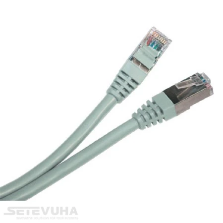 Патч корд Hypernet FTP Cat. 5e 0.5 м PVC Сірий (PC-FTP-05M)