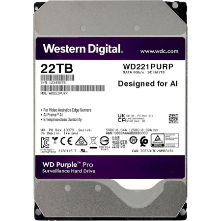 Жесткий диск WD (WD221PURP)