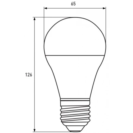 Лампочка EUROLAMP E27 15 Вт 4000К (LED-A70-15274(P))