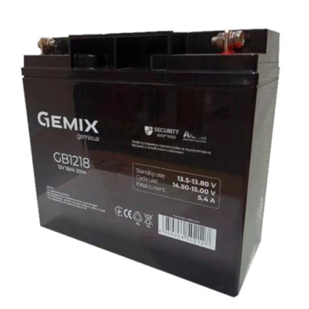 Акумуляторна батарея Gemix 18 Аг AGM 12 В (GB1218T3)