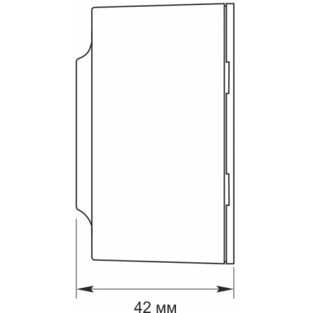 Розетка Videx одинарна (VF-BNS21-W)