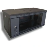 Телекомунікаційна шафа Hypernet 4U 19" 300 мм (WMNC-30-4U-FLAT-BLACK)