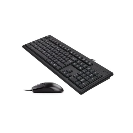 Клавиатура + мышь A4Tech  проводная (KR-8372S (Black))