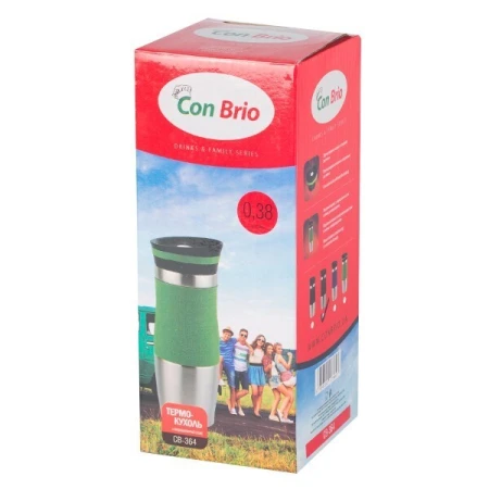 Термокружка Con Brio 380 мл (364-CB Brown)