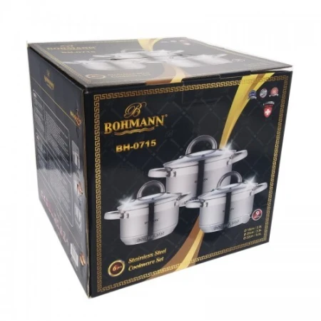 Набір каструль Bohmann 3 шт. (0715-BH-70715)